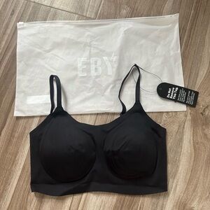 BNWT EBY Support Bralette Bra. Black. 34C